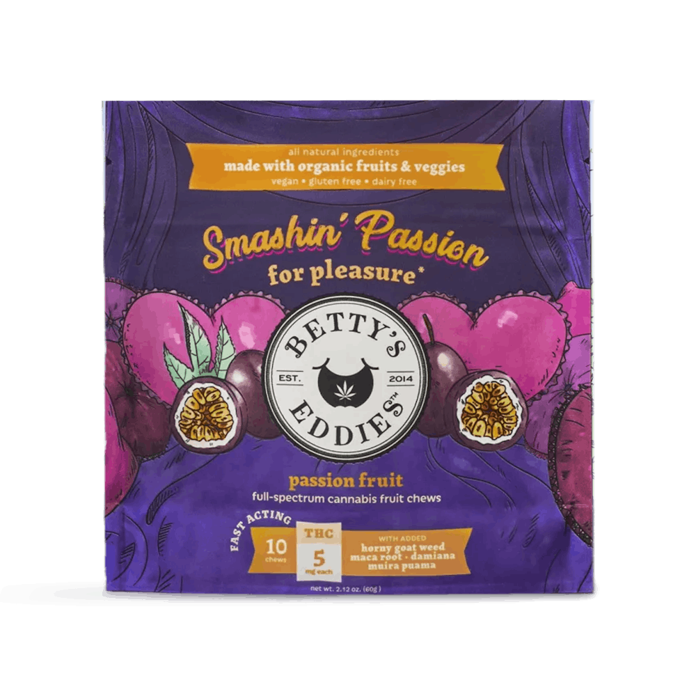 Product Smashin Passion Fruit Chews | 50mg