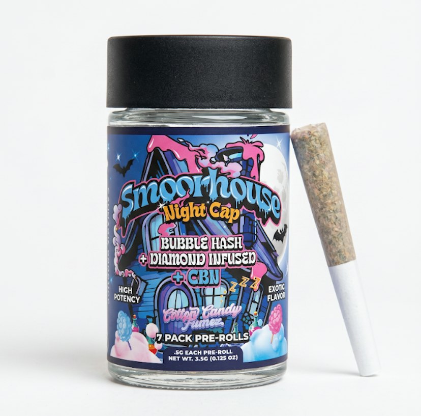 Smoorhouse | 7 x Infused THC/CBN Prerolls | Blueberry Zkittlez
