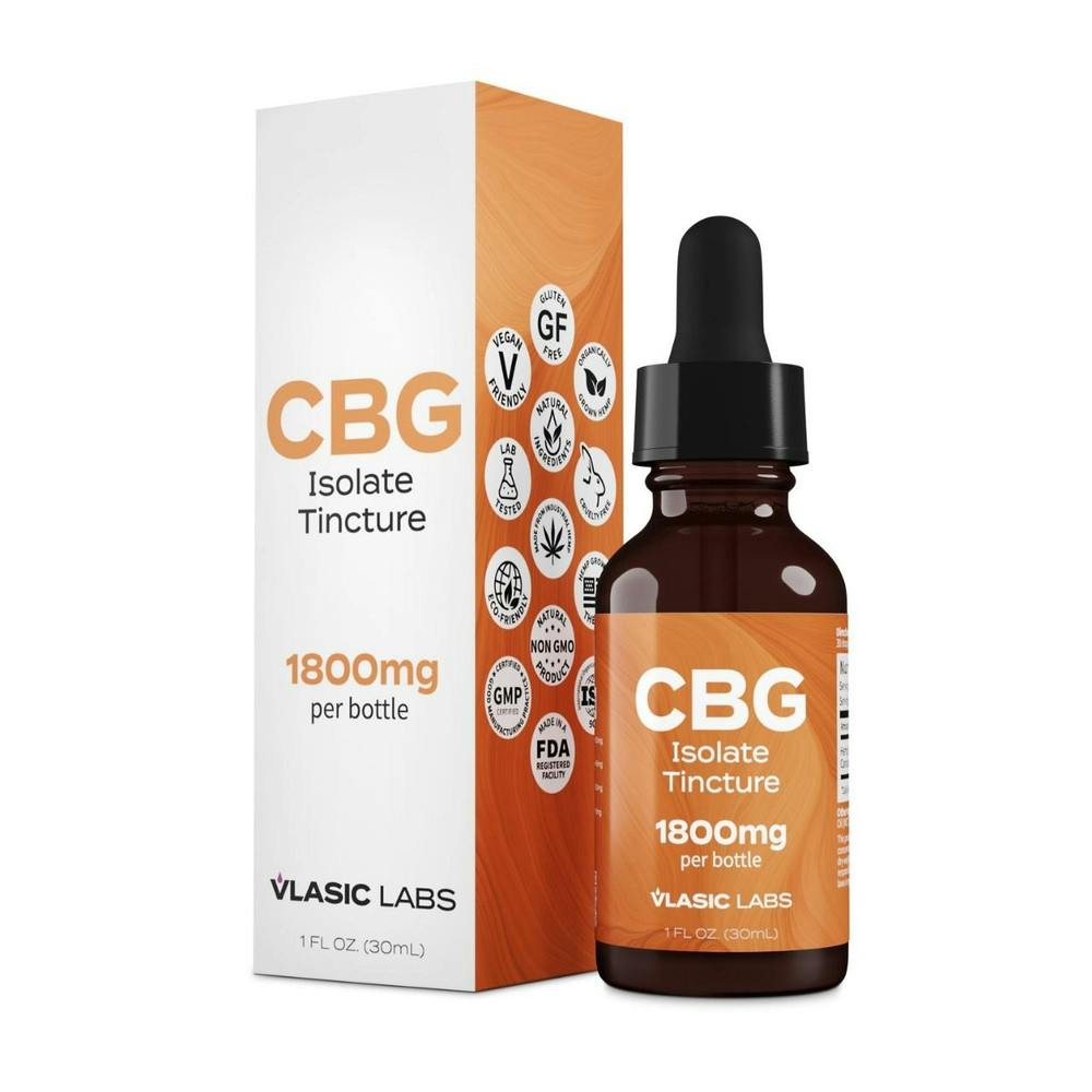 Vlasic - CBG Isolate Tincture - 1800mg | Blue Sage Cannabis Deli - STL