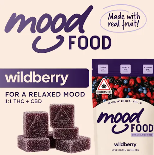 Wildberry 1:1 CBD:THC | Live Rosin | 5mg x 20pk-active