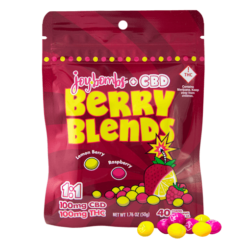  Joy Bombs Berry Blend Chew 1:1 100mg CBD/100mg THC photo