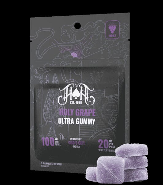 Heavy Hitters - Holy Grape Ultra Gummies - 100MG (Indica)