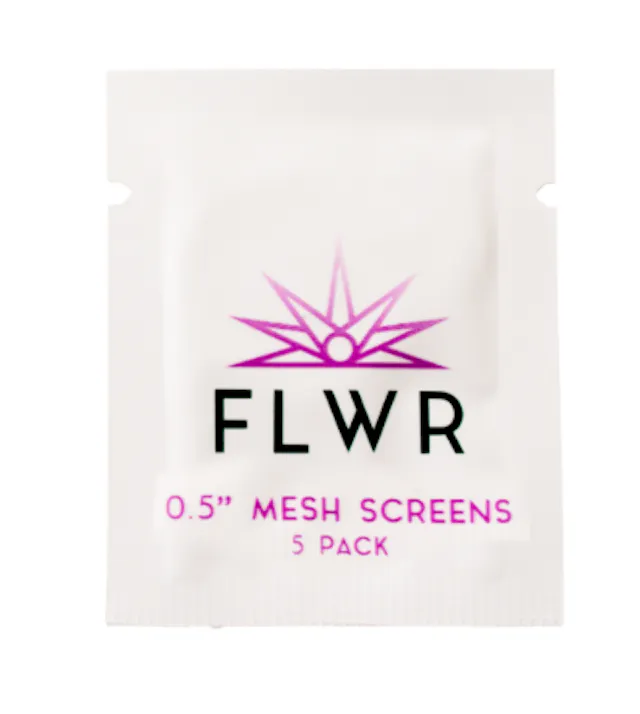 FLWR Pot FLWR Mesh Pipe Screen .75" (hybrid, papers rolling supplies)