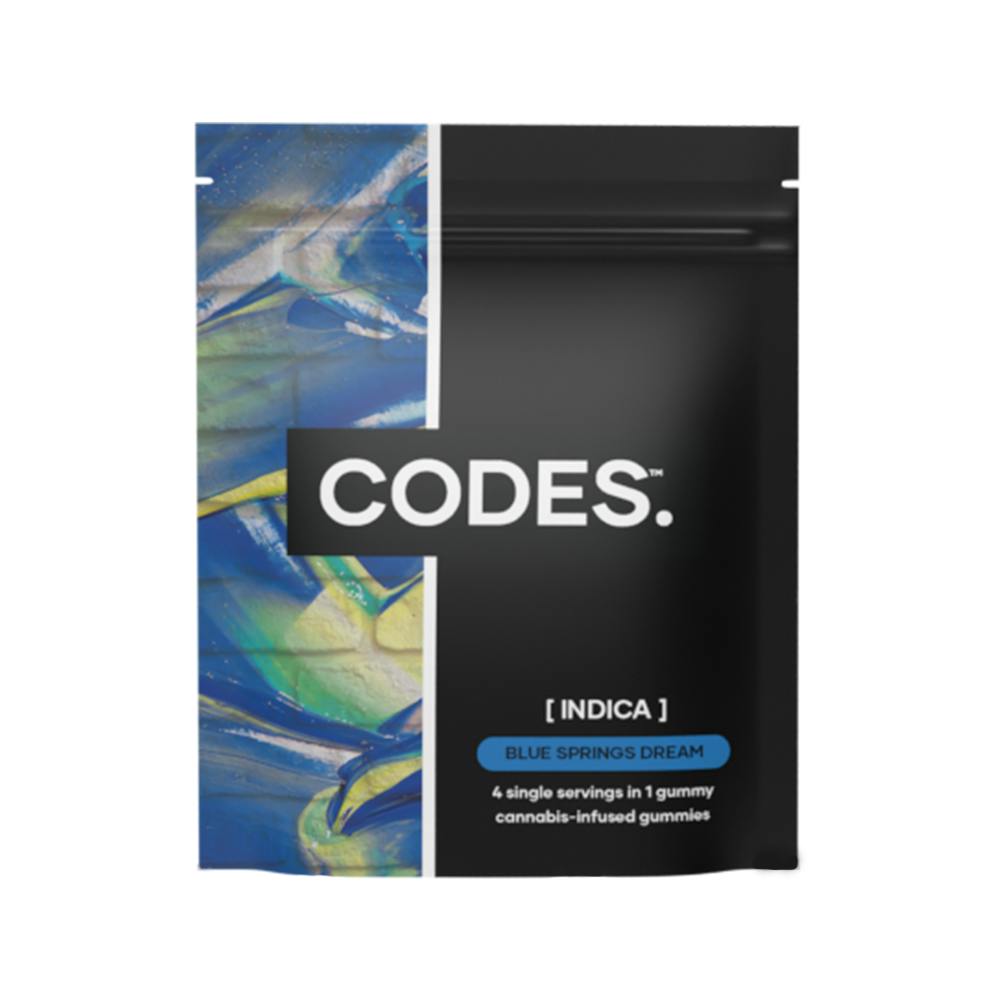 Codes: Gummies, Blue Springs Dream, 100mg, 5pk
