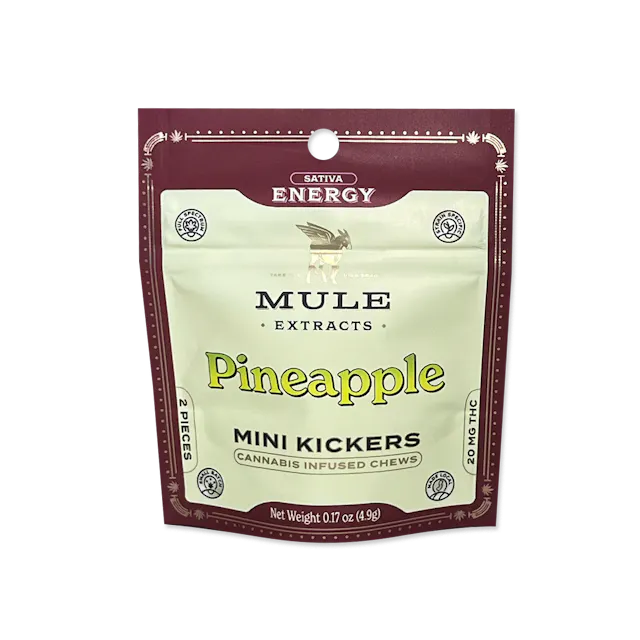 Mule Extracts Gummies Pineapple 10pk/100mg (sativa, 1g)