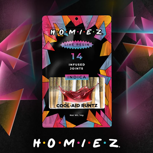 Homiez - 14-Pack 1g Infused Prerolls - Cool-Aid Runtz