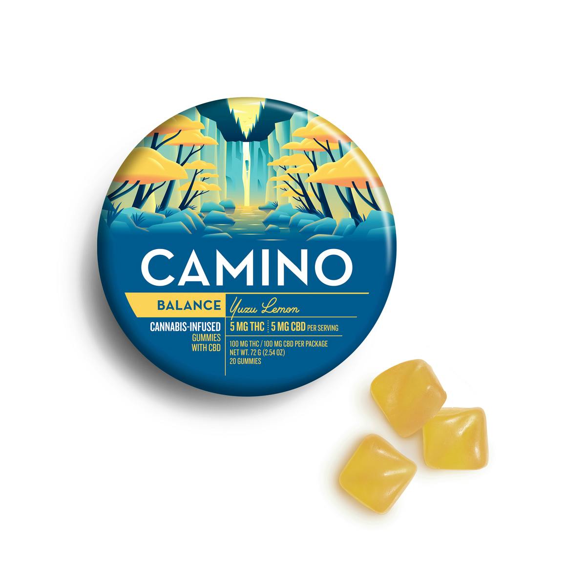Camino Yuzu Lemon 5:5 'Balance' Gummies [20pk]