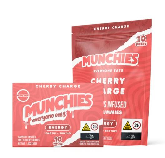 Munchies Edible Gummies Cherry Charge Energy