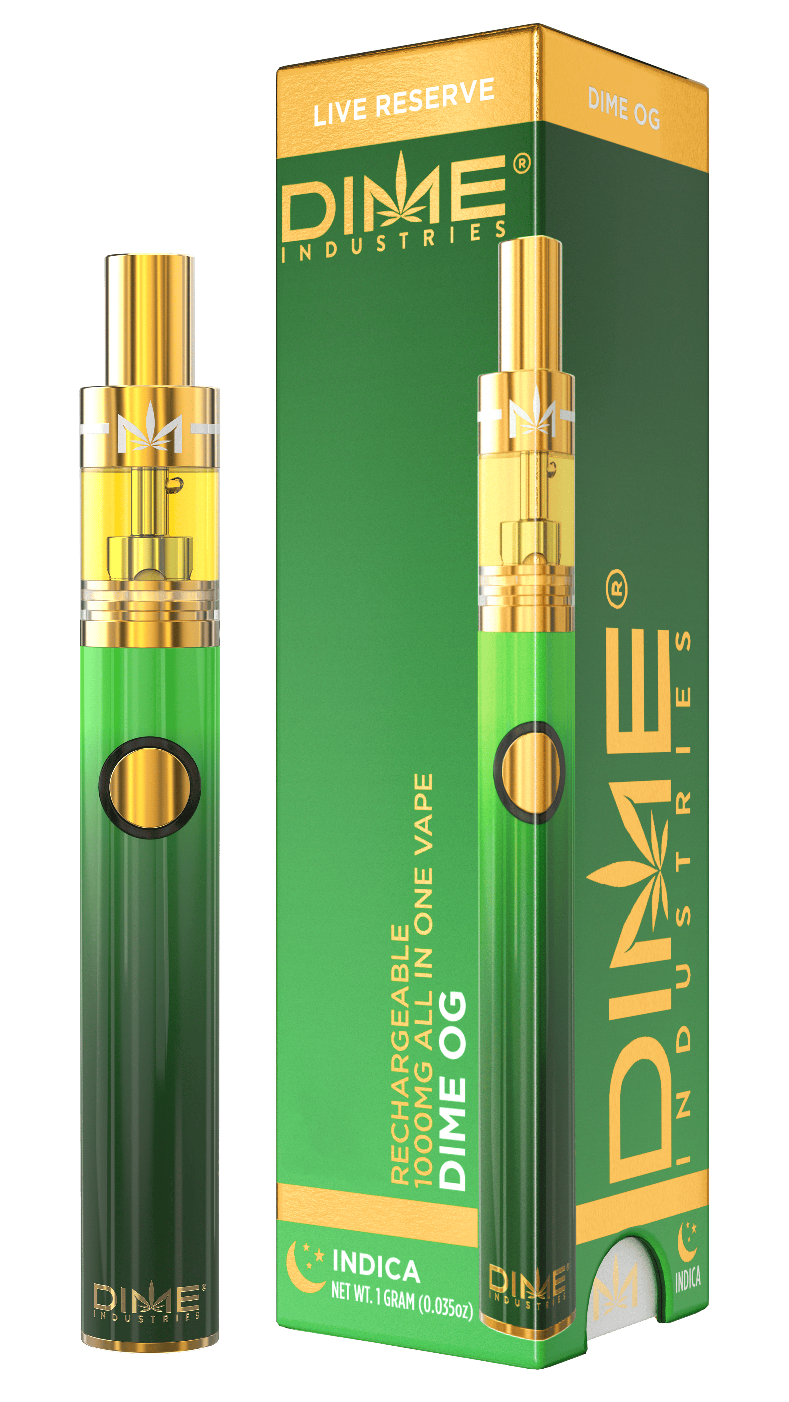 Dime Industries All In One - Live Reserve Vape - Dime OG - Indica