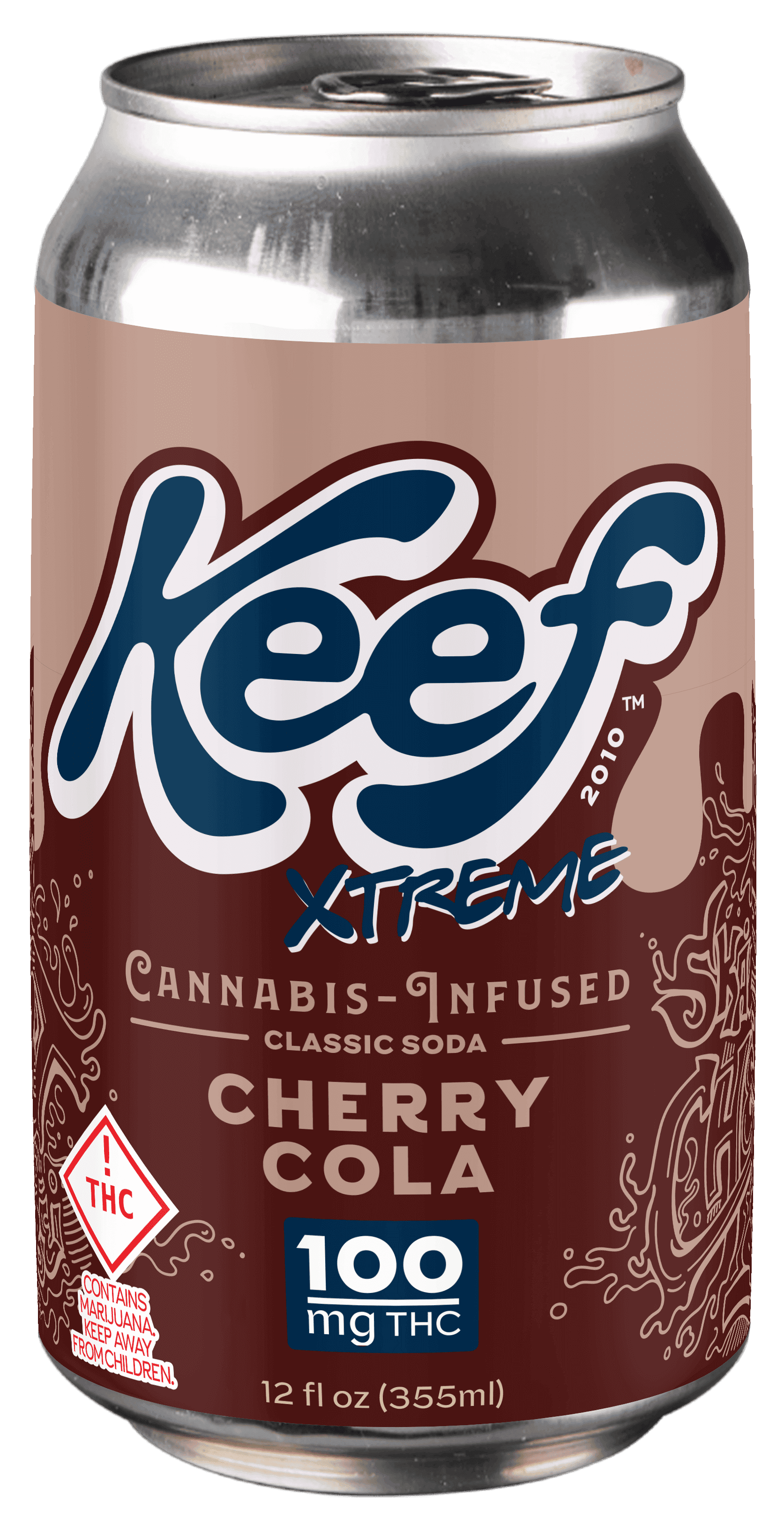Product: Keef Xtreme | Infused Soda - 100mg (Single Can) - Cherry Cola