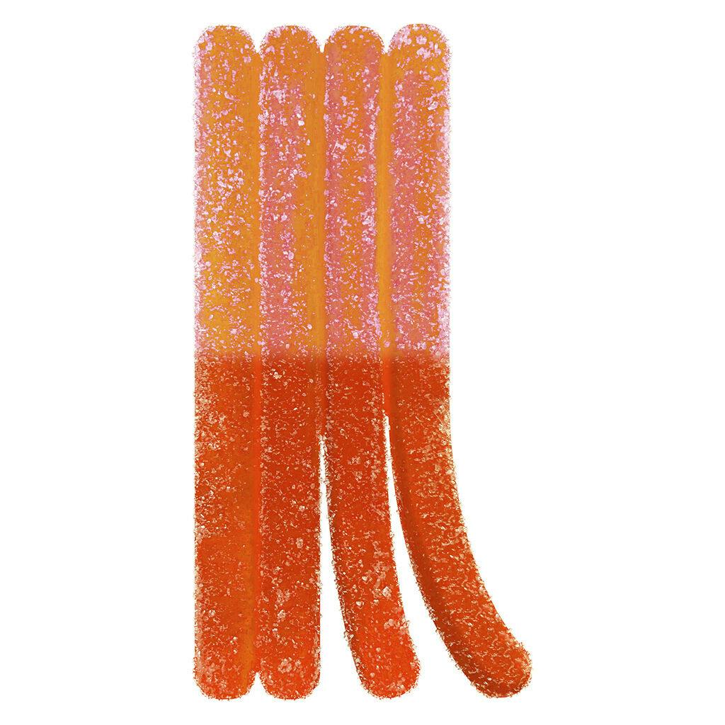 Edibles | Olli Stikistix - 1:1:1:1 Fizzy Peach Lemonade CBG/CBN/THC/CBD - Hybrid - 1 Pack