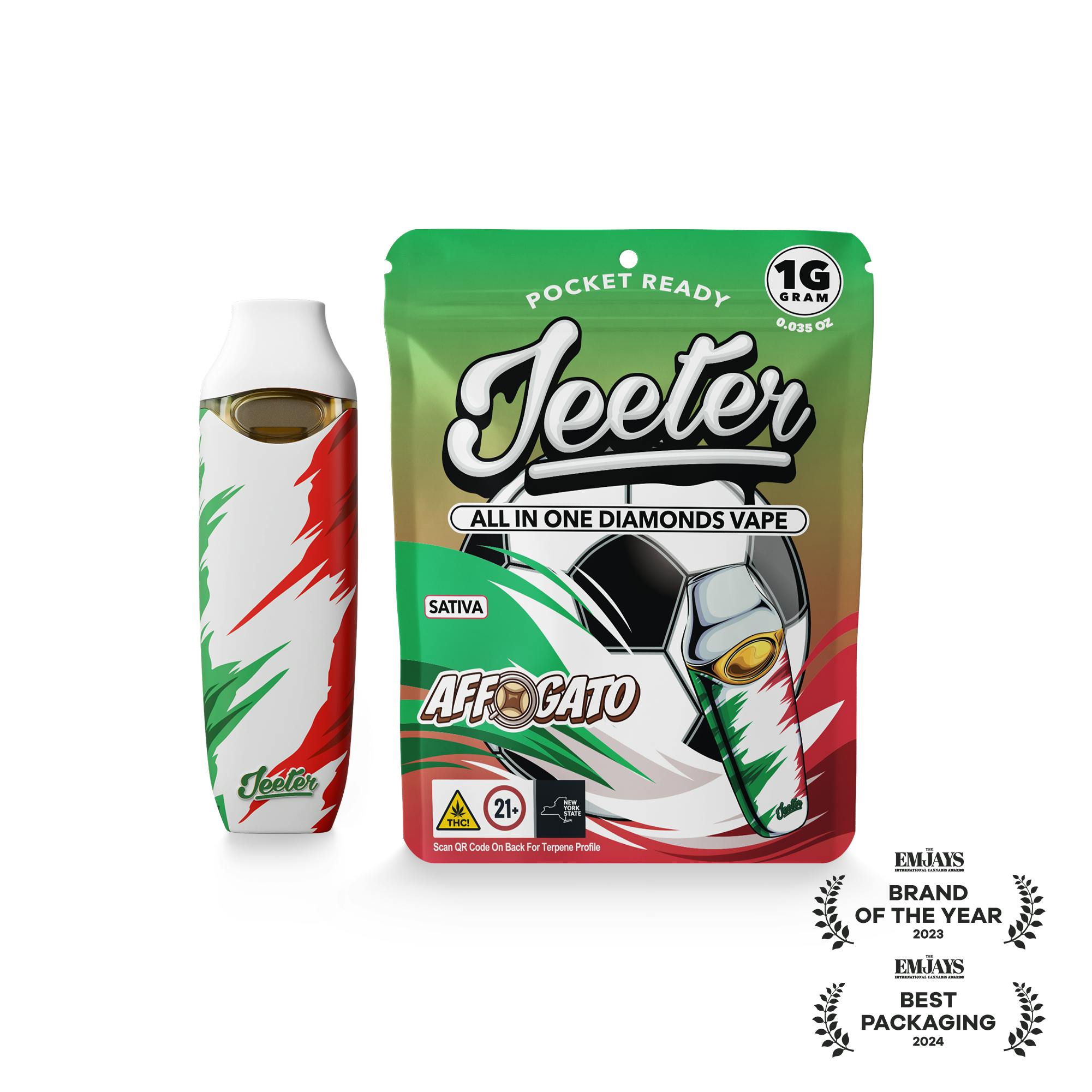 Jeeter Affogato All In One Liquid Diamonds Vape