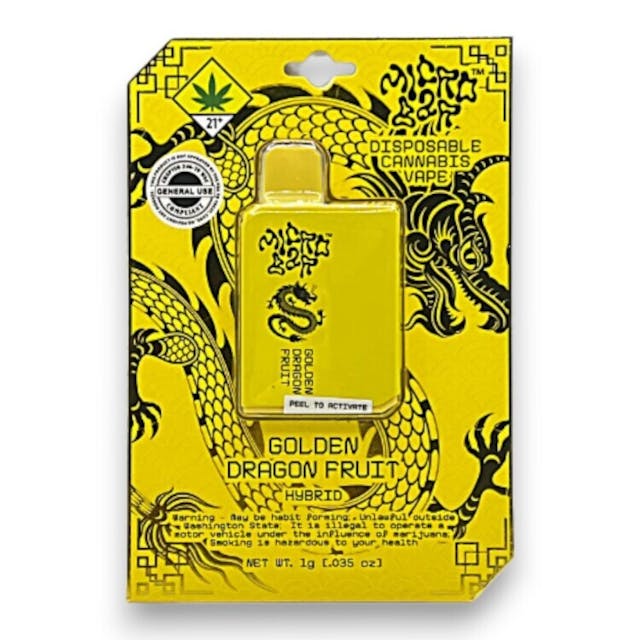 Disposable vaporizers contain concentrated cannabis oil that is heated by an attached battery and inhaled. These products come charged and ready to go, and are not designed to be reused, refilled, or recharged. These products are often very potent and are designed to be consumed in 2-3 second puffs.