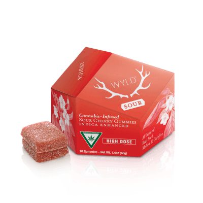 Product: WYLD | SOUR CHERRY - GUMMIES | 200MG THC | INDICA