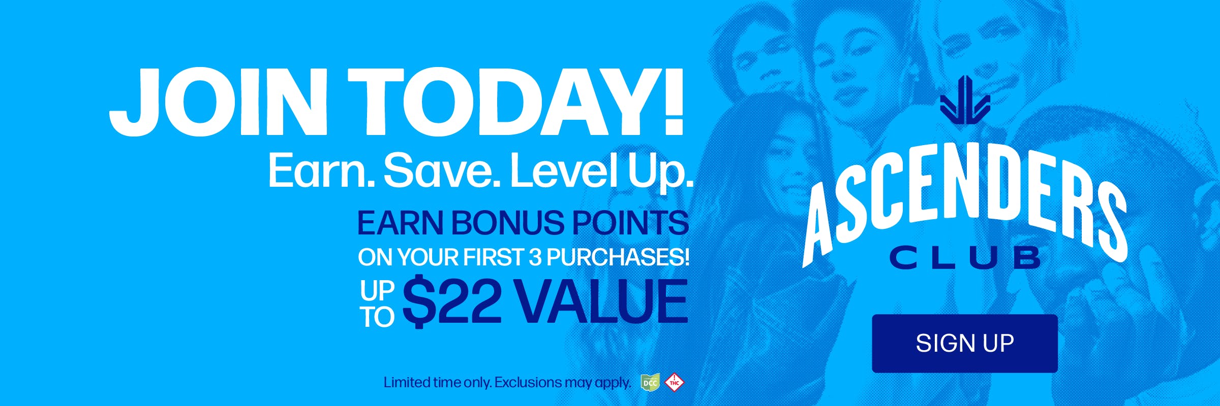 Extra bonus points for New Ascender's Club sign-ups
