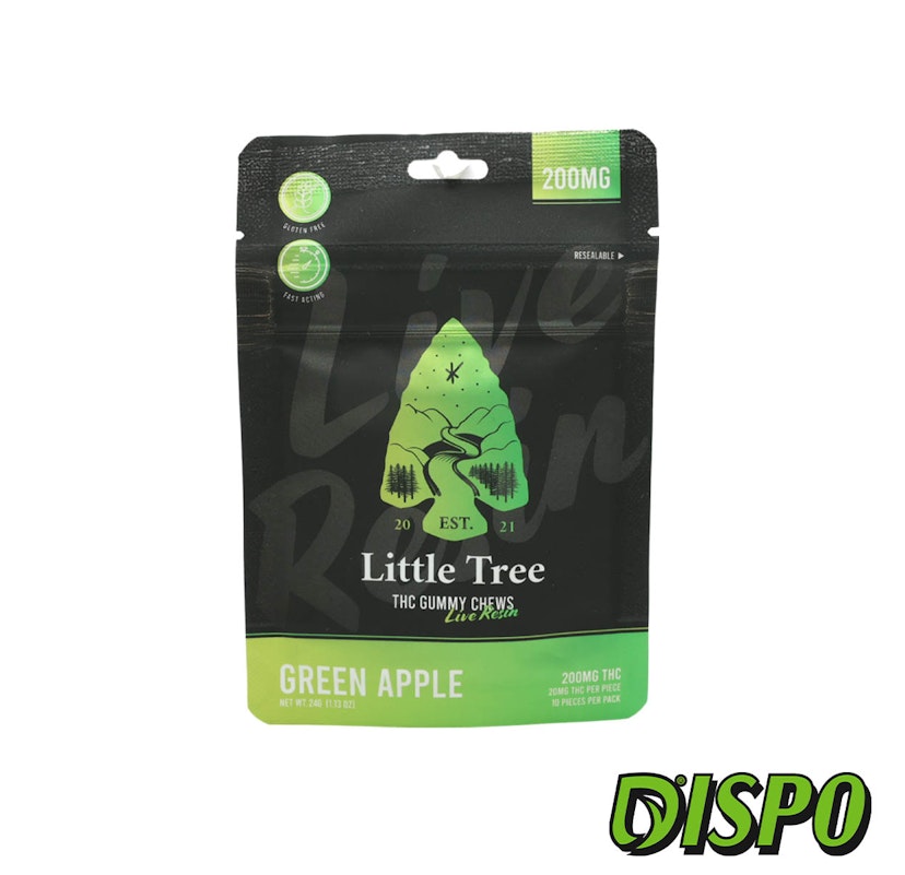 Little Tree - Green Apple 200mg Live Resin Gummies