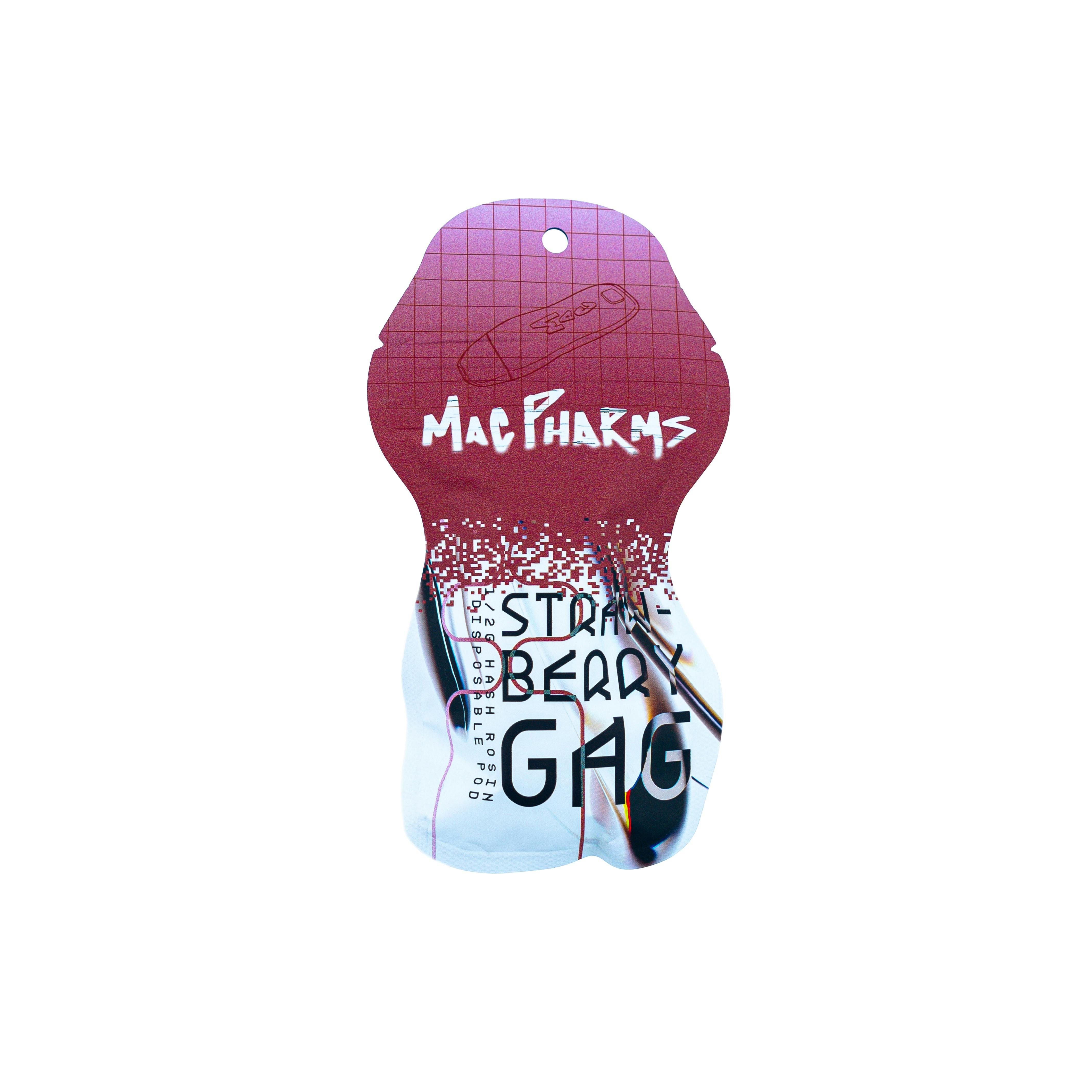 Mac Pharms - .5g Hash Rosin Disposable -  Strawberry Gag