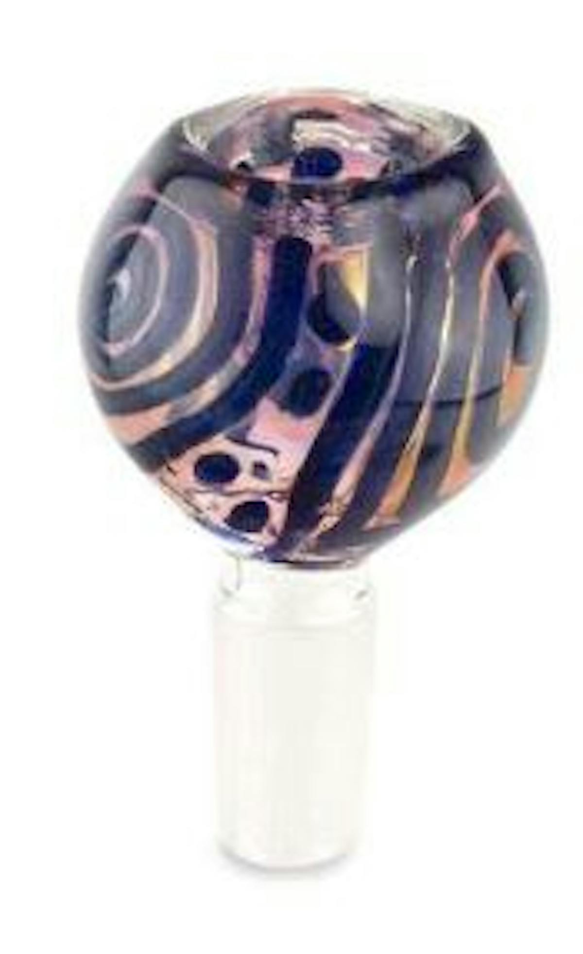 Image of 14mm Gold Fumed Flower Bowl