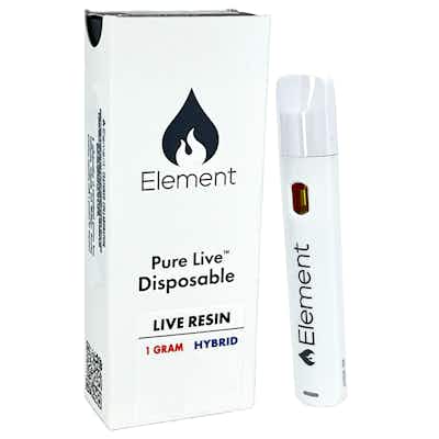 Product: Element | Early Sativa x Jelly Roll Pure Live Resin Disposable | 1g