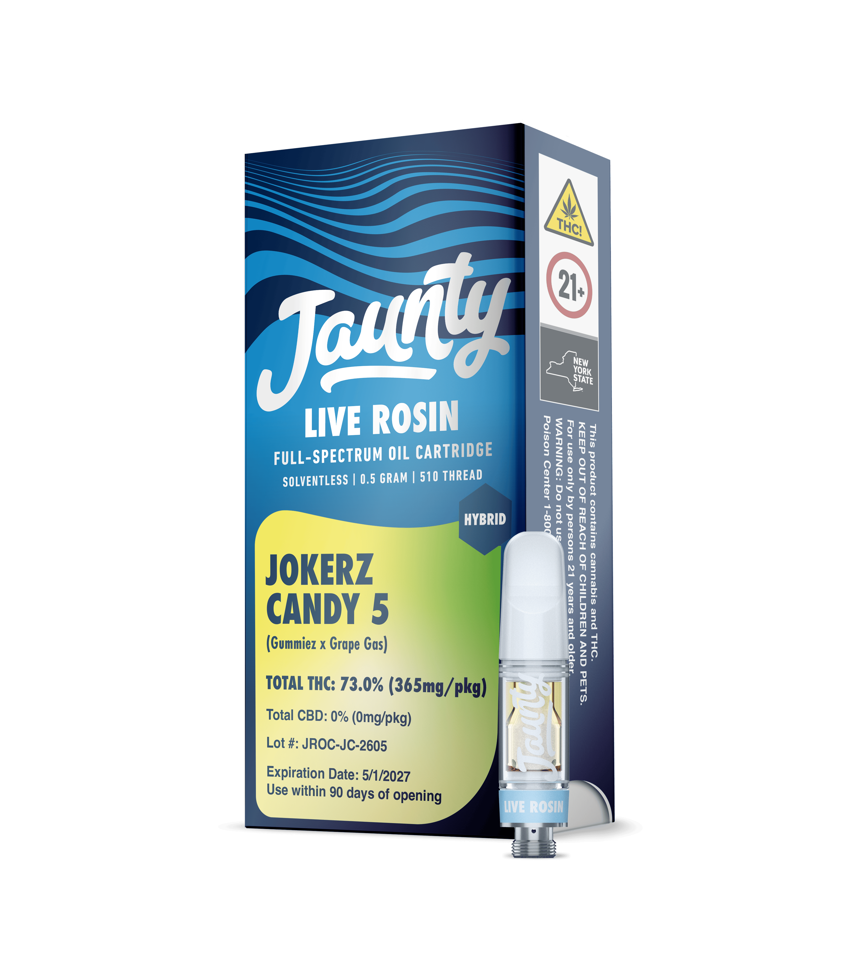 Jokerz Candy 5  | Cartridge | Live Rosin | Hybrid | 0.5g