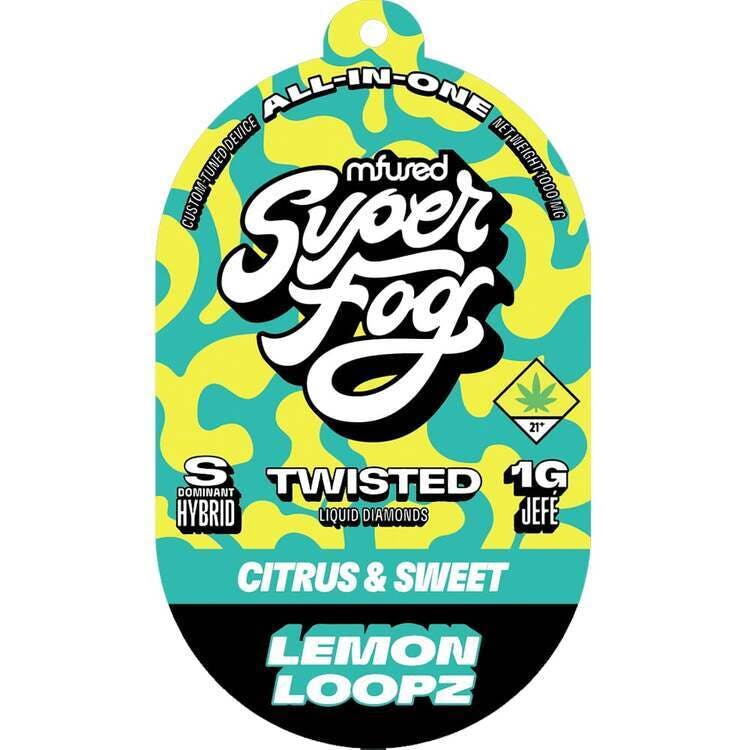 Super Fog: Lemon Loopz - Twisted Liquid Diamonds Disposable Cartridge