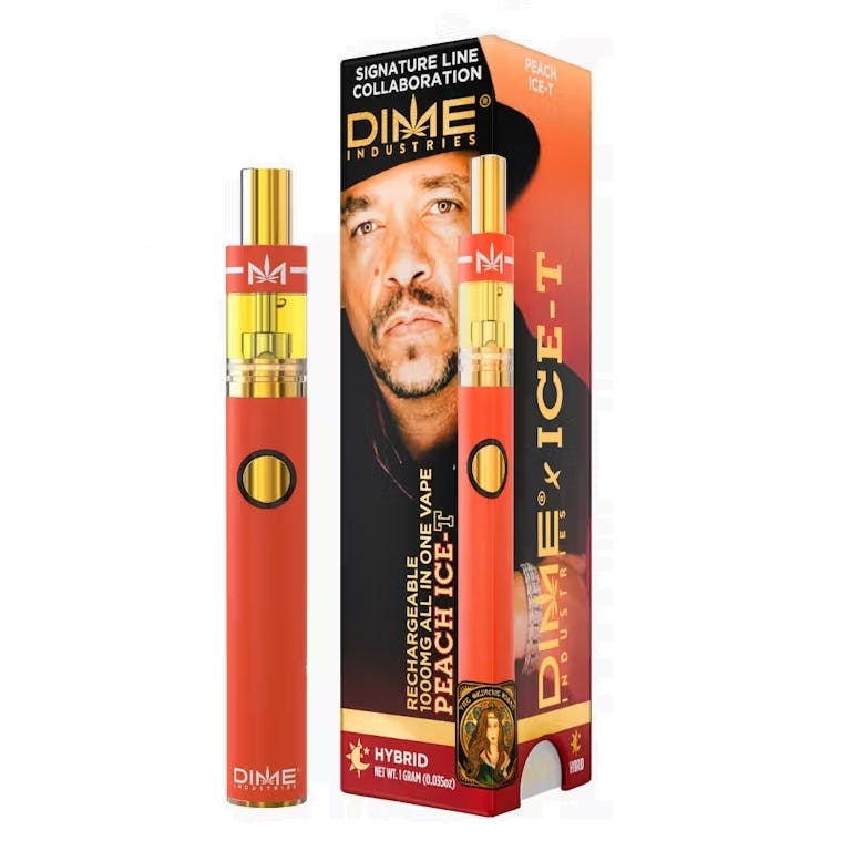 Dime Industries Peach Ice-T Disposable Vape | Malden, MA | Misty Mountain  Shop