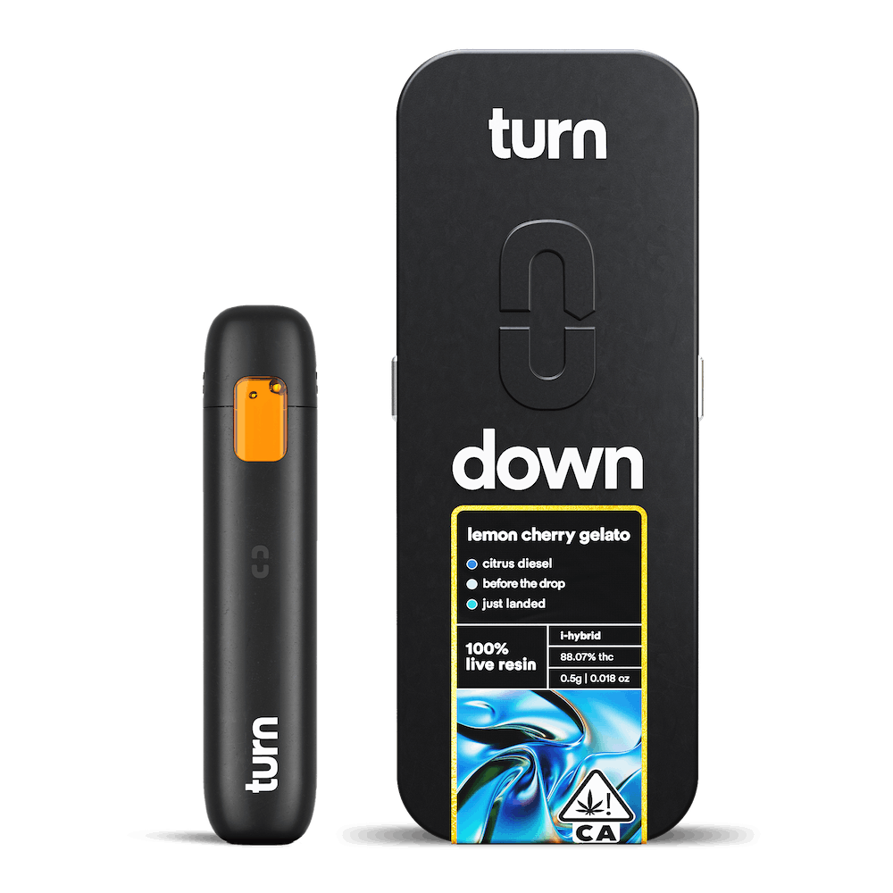Turn Turn Down Lemon Cherry Gelato Live Resin Pod Cookies Hayward