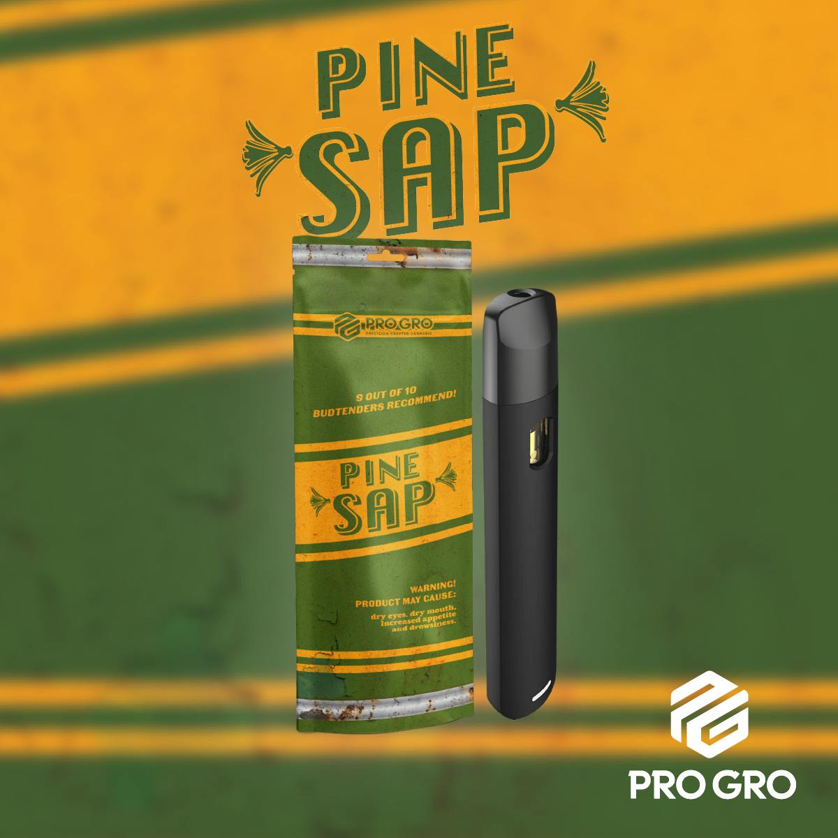 Pro Gro - 1g Live Resin Disposable - Pine Sap Chem