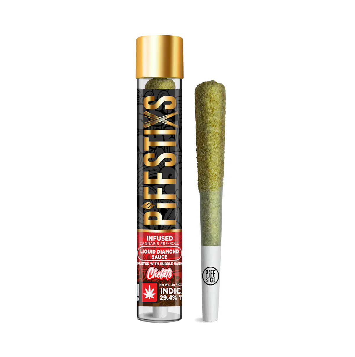 Piff Stixs 1.1g SOUR JACK Liquid Diamond Sauce Dusted W/ Bubble Hash ...