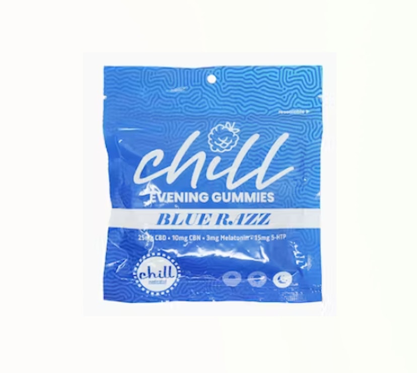 Chill Medicated CBD Evening Gummies | Blue Razz
