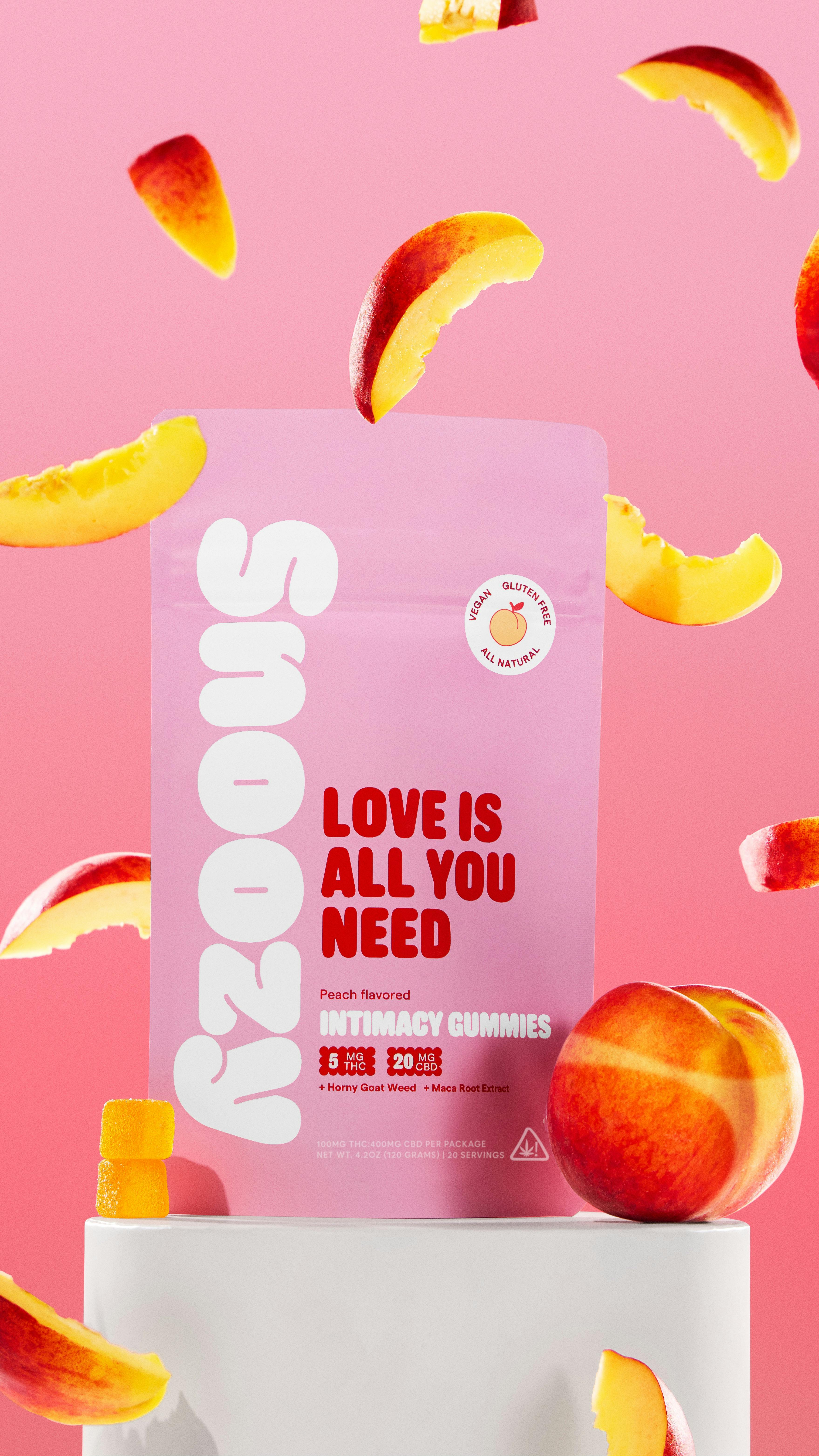 Love Is All You Need | Peach Intimacy Gummies | 20 pcs | 100mg