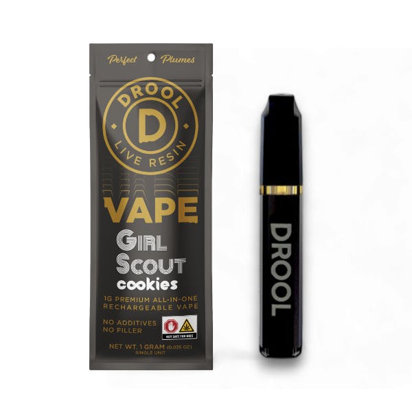 Drool | Girl Scout Cookies (I-H) Disposable Live Resin Vape | 2g | Altitude  Cannabis