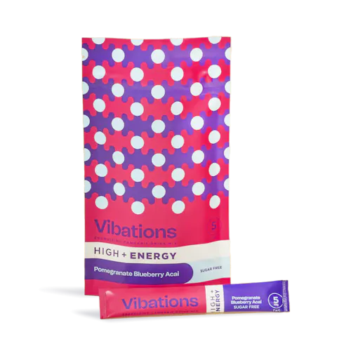 Pomegranate Blueberry Acai Energizing Cannabis Drink Mix 10-pack-active