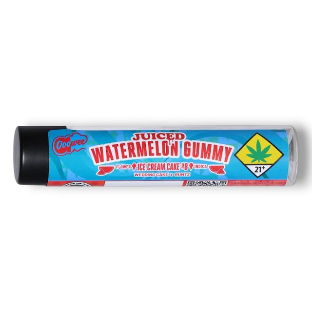 Ooowee - JUICED 1G Infused PreRoll - Watermelon Gummy - Ice Cream Cake #8 - 1g