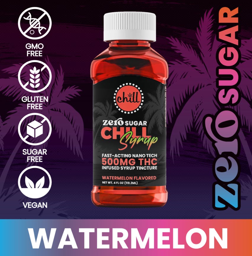 Chill Medicated Zero Sugar Fast Acting CHILL Syrup Watermelon