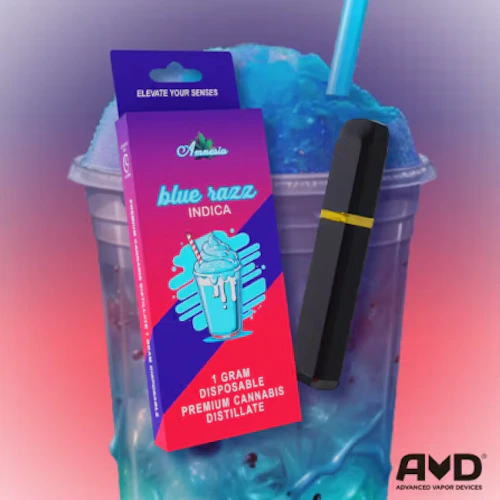 Amnesia - 1g Disposable - Blue Razz