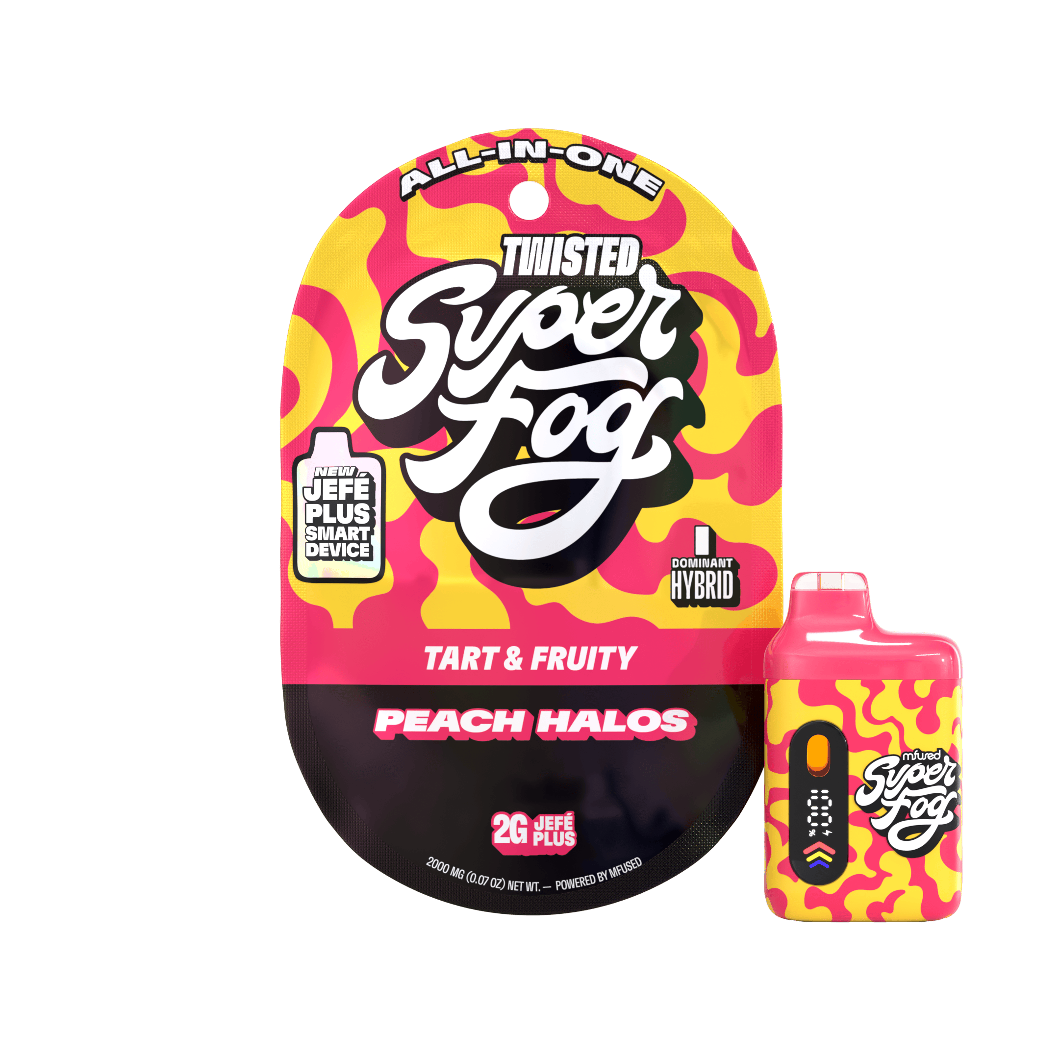 MFused TWISTED Liquid Diamonds Jefé Plus - Peach Halos