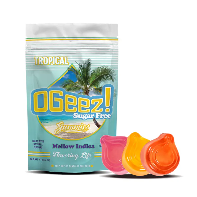 OGeez! Gummies Sugar Free Mellow Indica 10pk/100mg (2.8g)