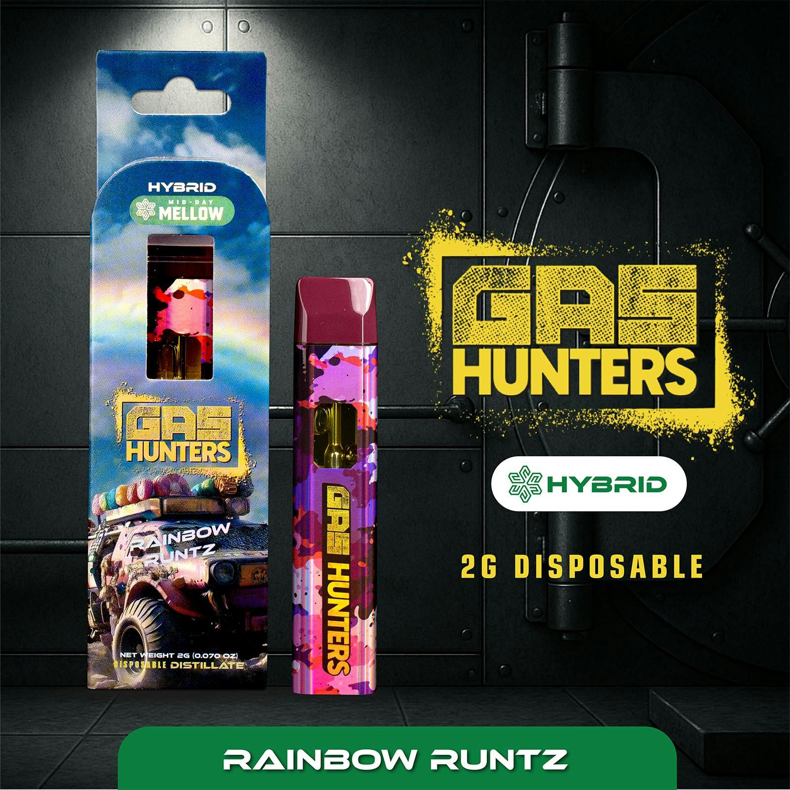 Gas Hunters - 2g Disposable - Rainbow Runtz