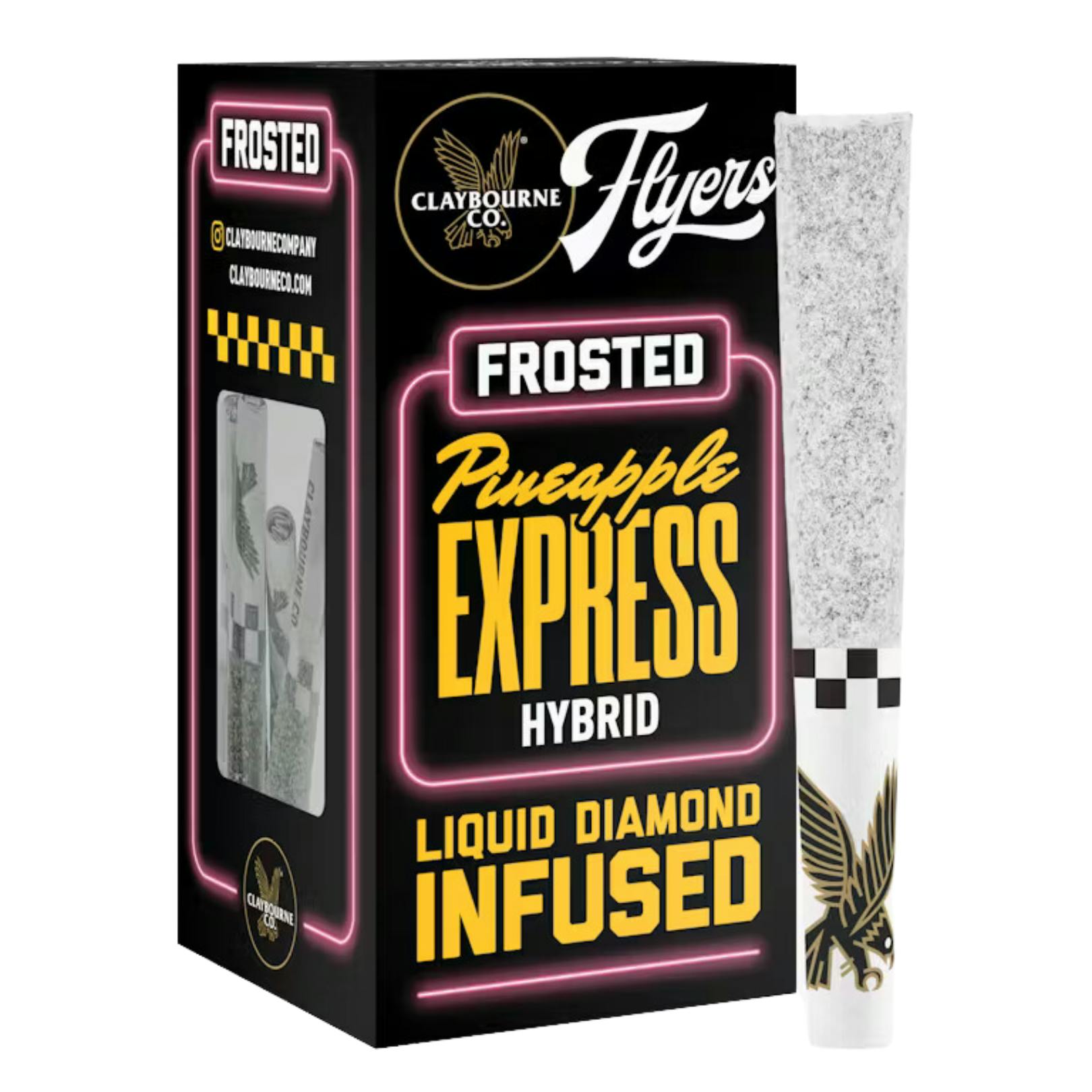 PINEAPPLE EXPRESS  LIQUID DIAMOND INFUSED THCa DUSTED 5PK PREROLLS