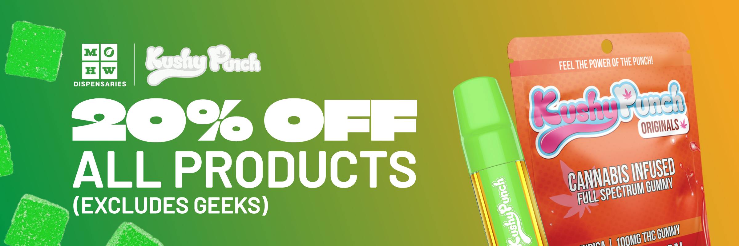 20% off kushy