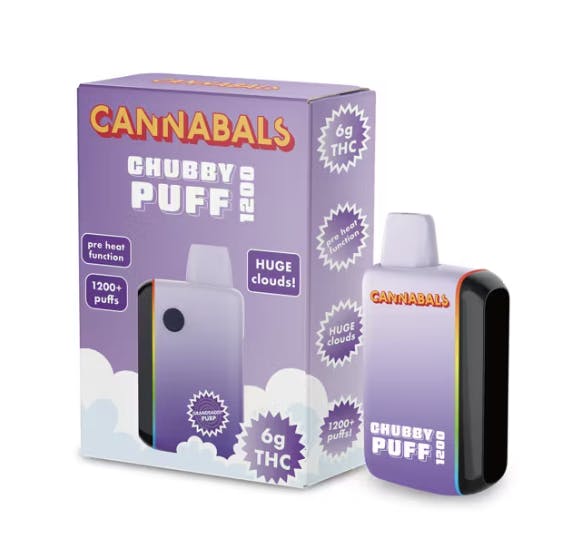 Product Chubby Puff Disposable | Grandaddy Purple (I) | 6g | Cannabals