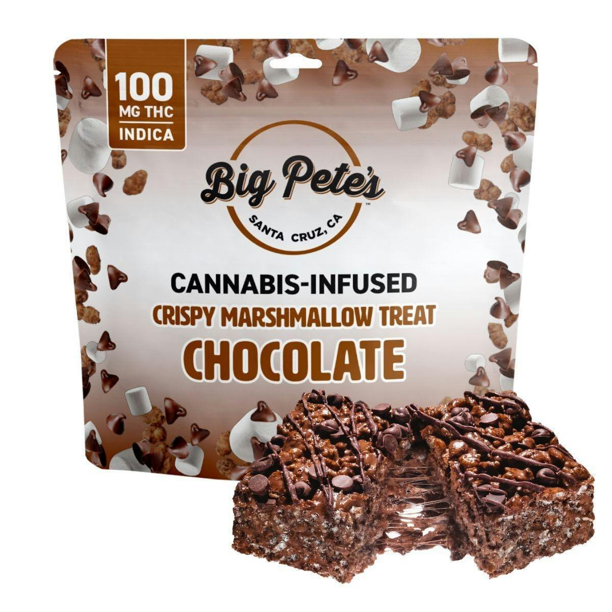 Big Pete s Chocolate Indica Rice Crispy Treat 100mg East of Eden