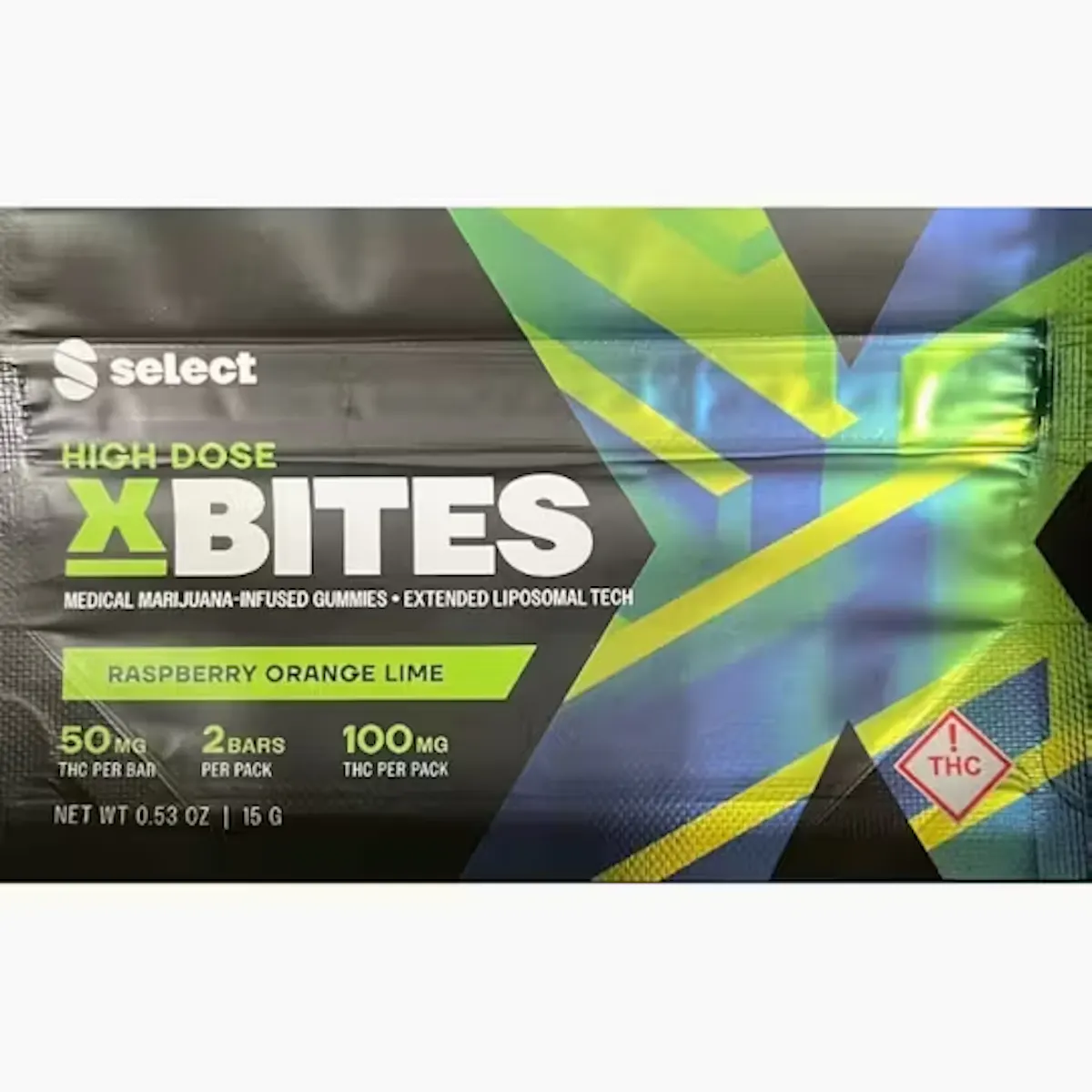 Raspberry Orange Lime X-Bites 100mg | 10pk 10pcs Edibles | XBites