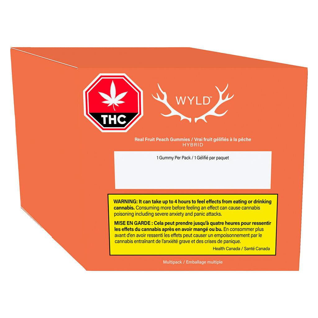 Wyld - Real Fruit Peach Gummies 3:1 CBD:THC - 10x1 Pack-0