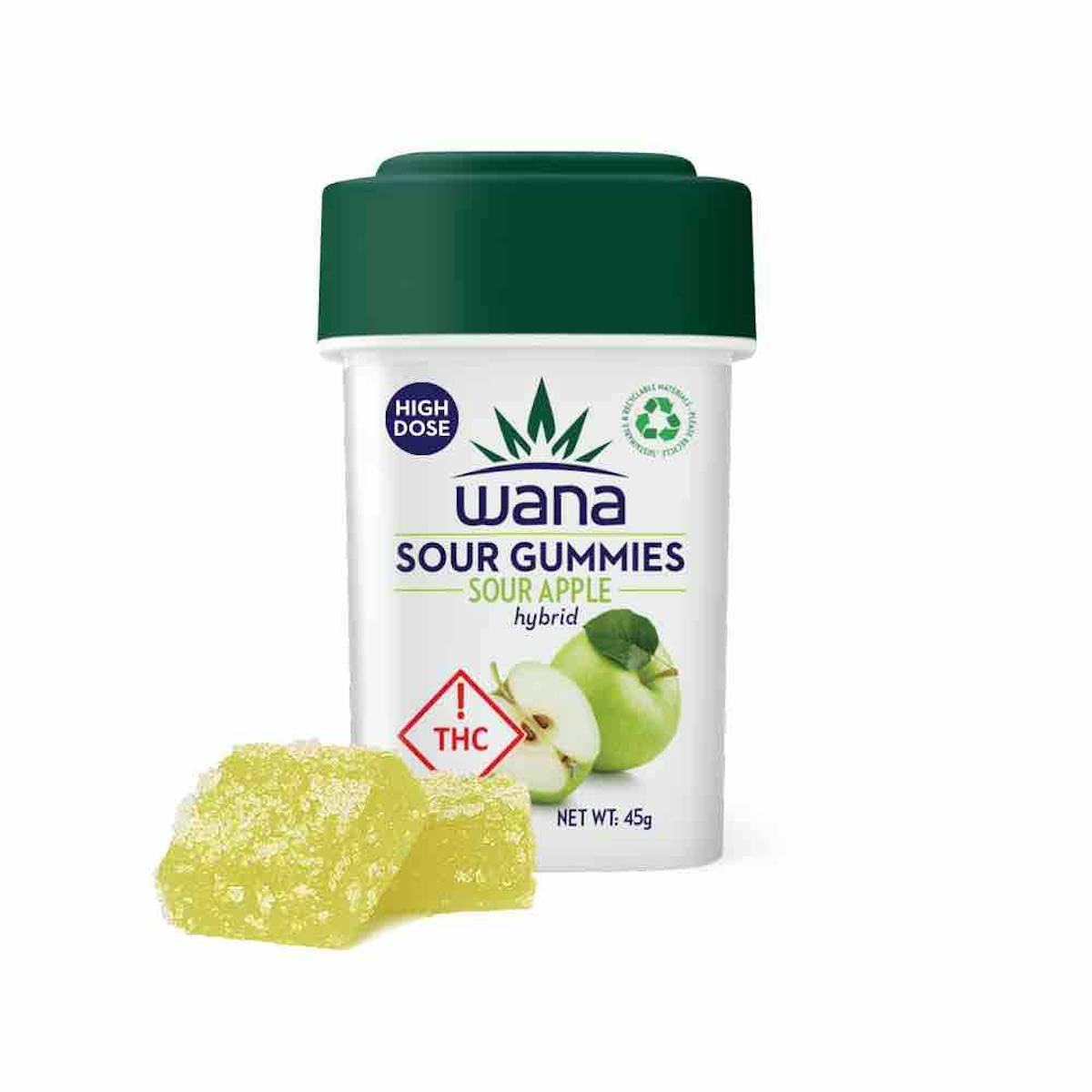image of WANA Sour Apple Gummies