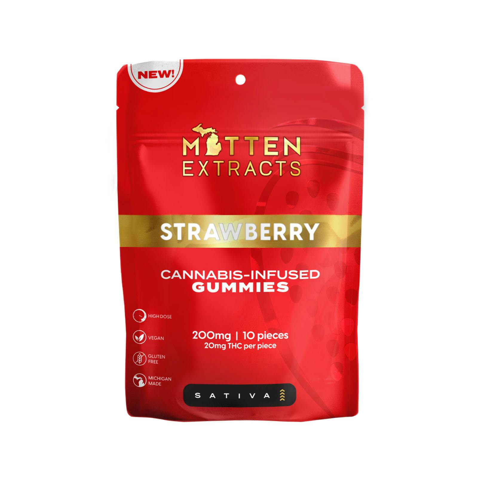 Mitten Extracts - 200mg Gummies - Strawberry