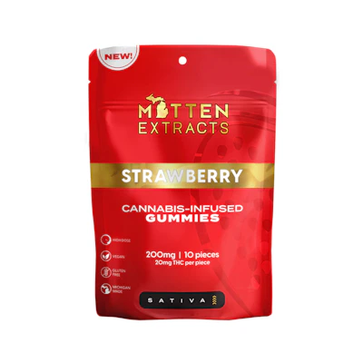 Mitten Extracts - 200mg Gummies - Strawberry