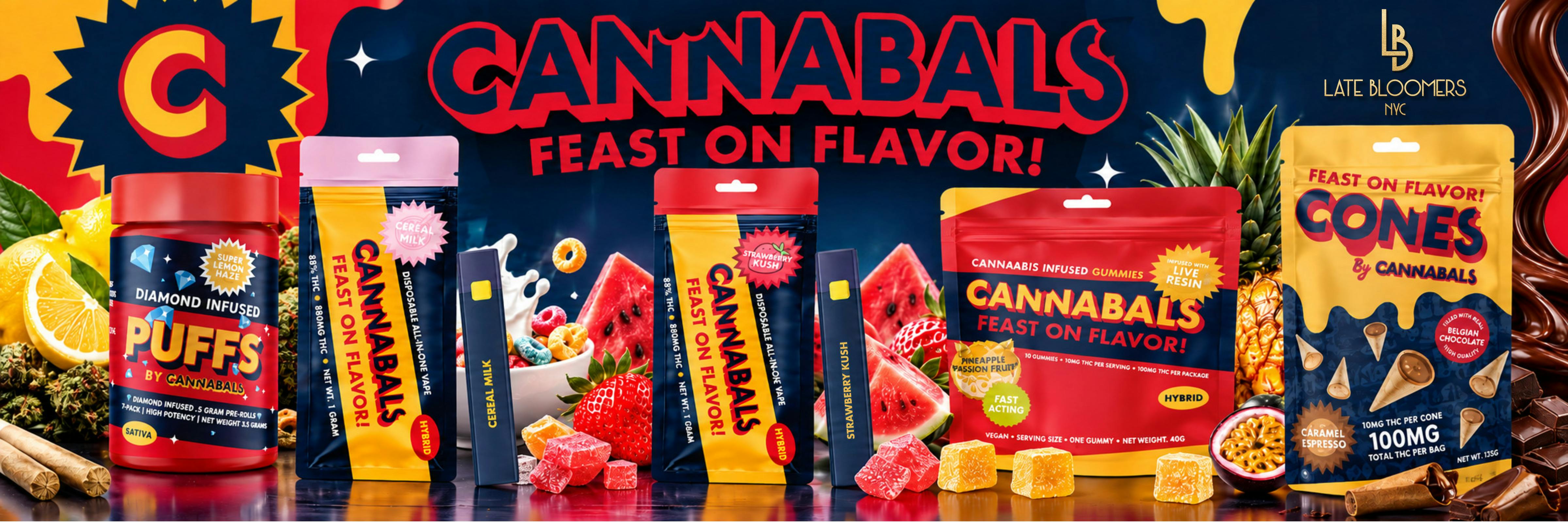 CANNABALS x LATE BLOOMERS NYC PROMO BANNER
