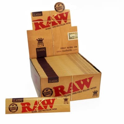 Papel de fumar Raw King Size Slim Classic - Novaestanco Online